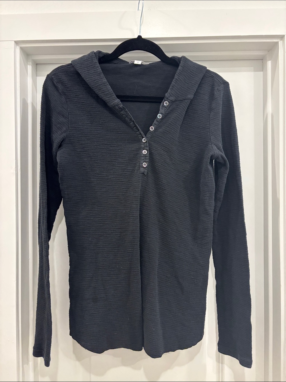 james perse hooded henley